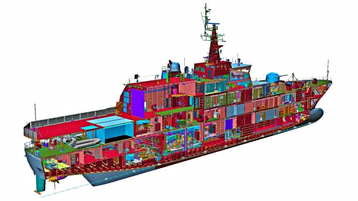 Navire de patrouille offshore conçu dans le système FORAN de SENER